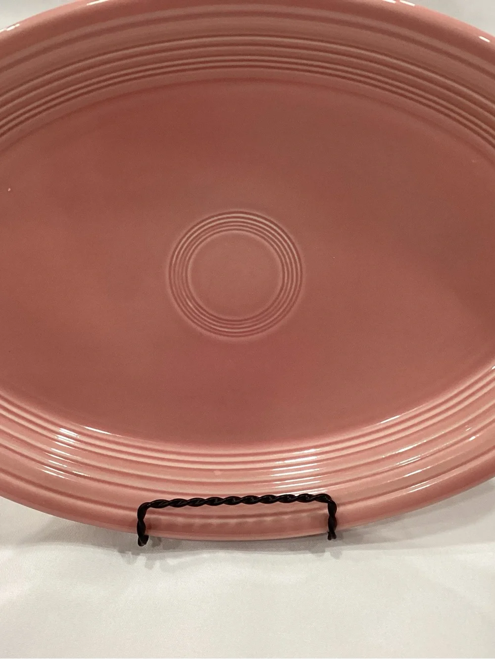 Classic Fiesta Rose colored Ceramic Serving Platter